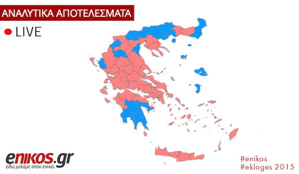 Δείτε τα αποτελέσματα από την περιοχή που σας ενδιαφέρει και τους σταυρούς των υποψηφίων