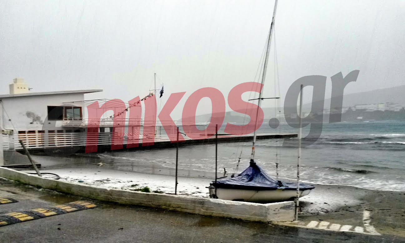 Χιόνια και στην Άνδρο – ΦΩΤΟ