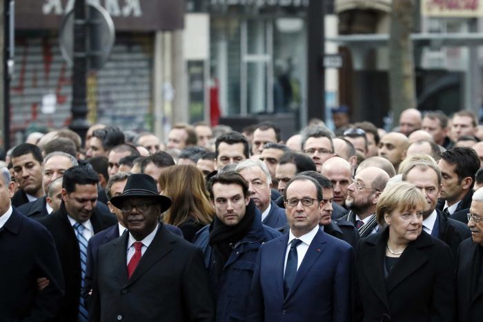 World leaders at Paris rally