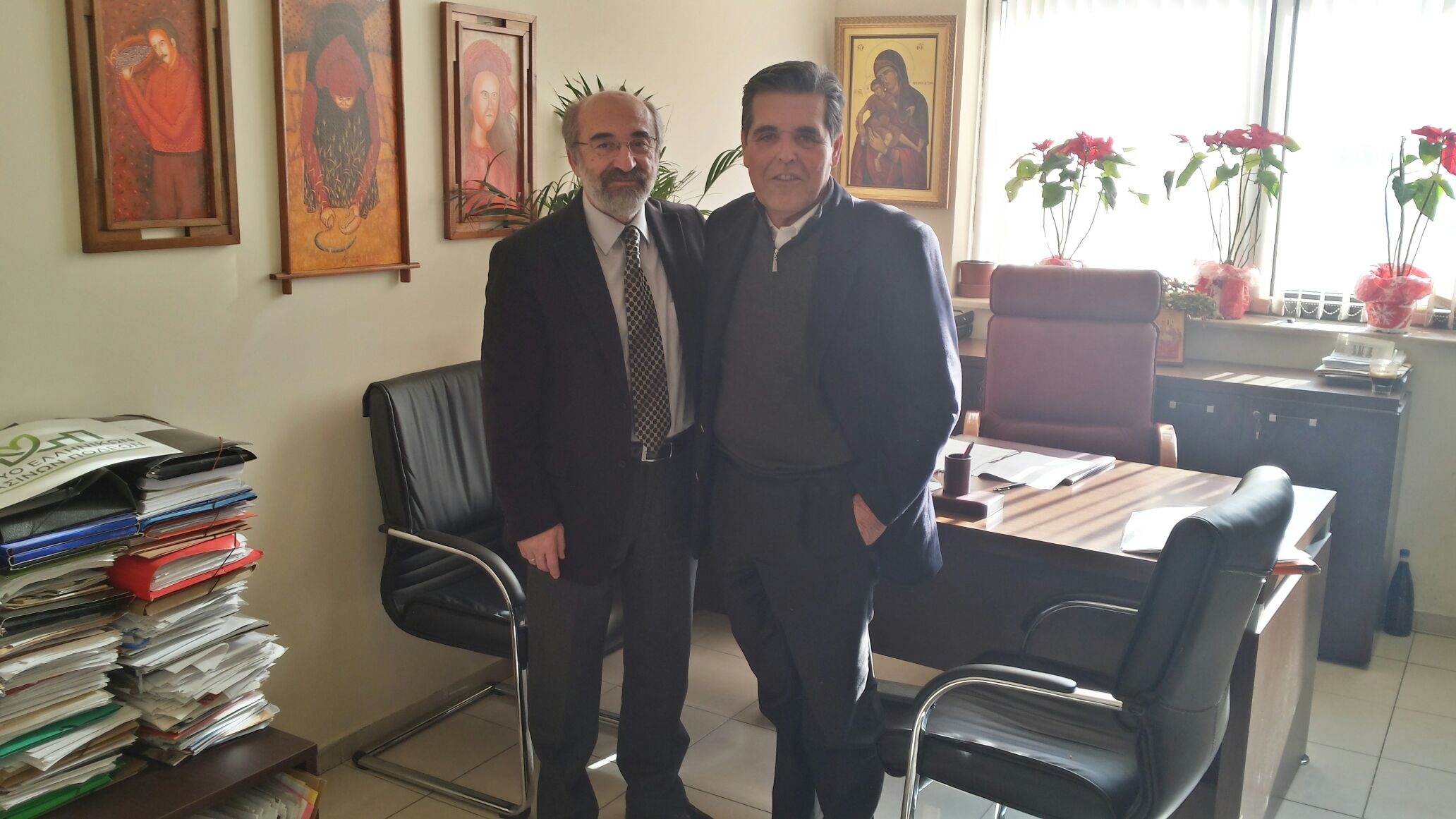 Επίσκεψη του Δερμεντζόπουλου στον δήμαρχο Αλεξανδρούπολης – ΦΩΤΟ