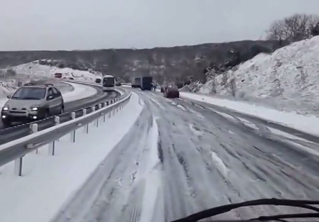 Το έστρωσε στην Εγνατία – ΒΙΝΤΕΟ