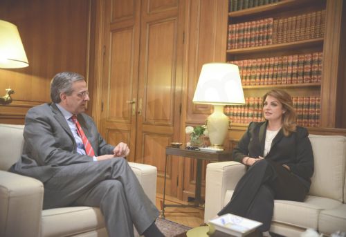 Το τετ α τετ Σαμαρά – Γκερέκου – ΦΩΤΟ