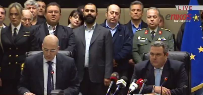 Τελετή παράδοσης στο υπουργείο Εθνικής Άμυνας – ΒΙΝΤΕΟ