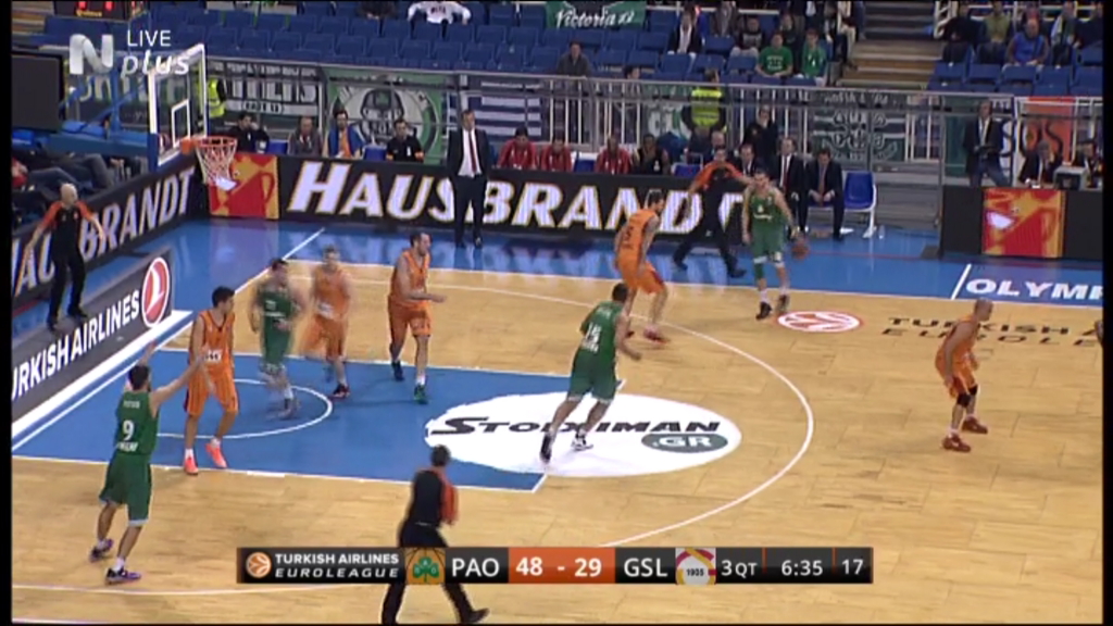 Παναθηναϊκός – Γαλατάσαραϊ 65-46 (30′)