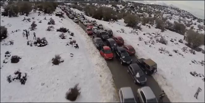 Κατέκλυσαν το “λευκό” Ψηλορείτη οι Κρητικοί – ΒΙΝΤΕΟ