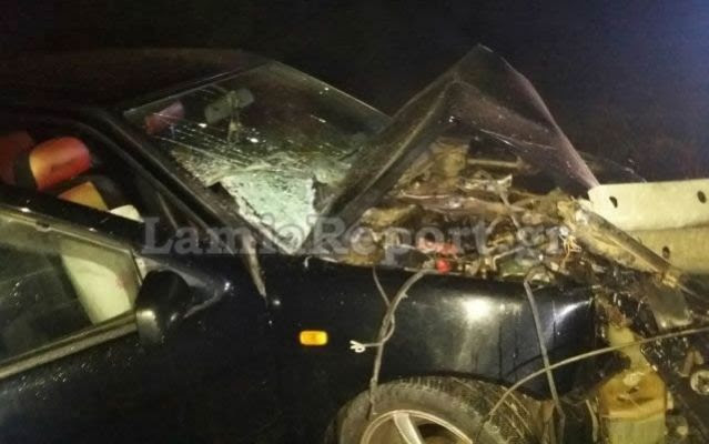 Λαμία: Ακόμη ένα σοβαρό τροχαίο στο δρόμο καρμανιόλα - ΦΩΤΟ