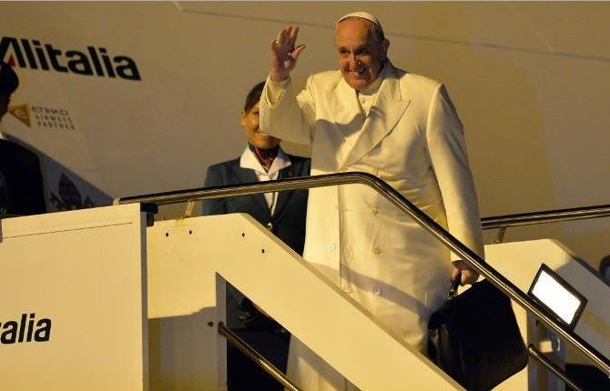 Ολοκληρώθηκε η περιοδεία του Πάπα στην Ασία