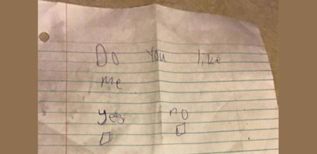 Η απάντηση ενός 11χρονου στο ραβασάκι της συμμαθήτριάς του – ΦΩΤΟ