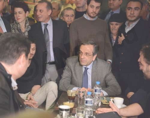 Ο καφές του Σαμαρά στην Ηγουμενίτσα – ΦΩΤΟ