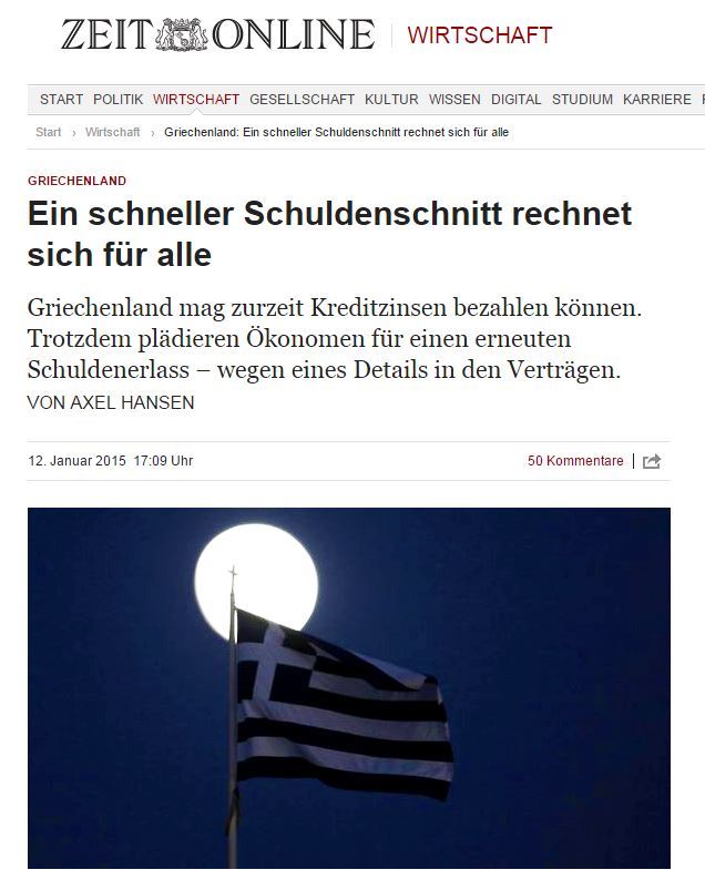 Die Zeit: Ένα γρήγορο κούρεμα συμφέρει όλους