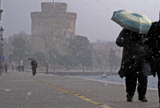Θεσσαλονίκη-Χιονοπτώσεις και χαμηλές θερμοκρασίες