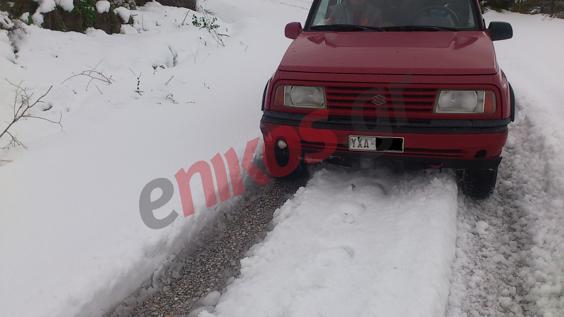 Η χιονισμένη Καλλονή της Τήνου – ΦΩΤΟ