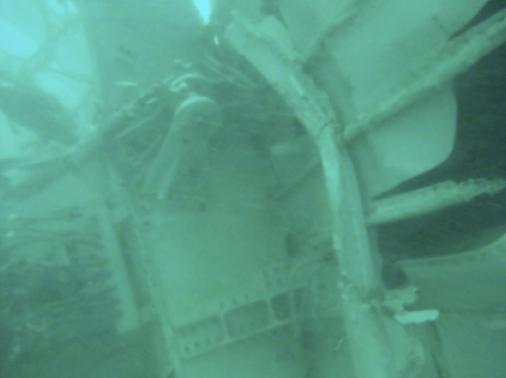 What is believed to be wreckage from crashed AirAsia flight QZ8501 in the Java Sea is pictured in this underwater photograph released by Indonesia's National Search And Rescue Agency, January 7, 2015. REUTERS-BASARNAS-
