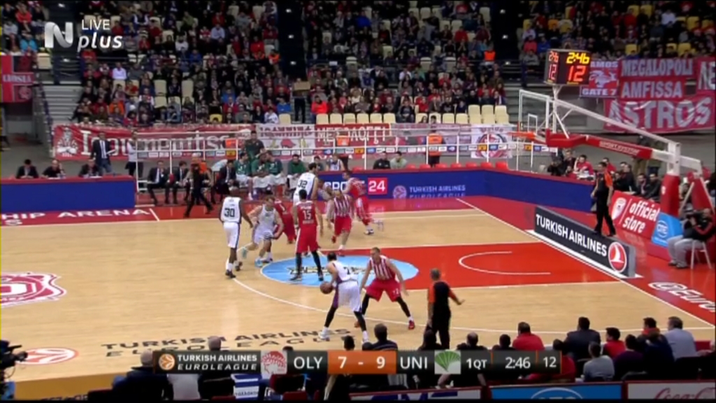 Ολυμπιακός – Μάλαγα 11-17 (10′)