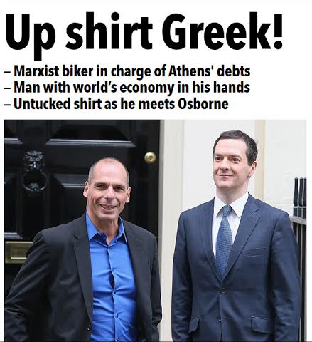 Ειρωνικά σχόλια των Βρετανών για το πουκάμισο του Βαρουφάκη