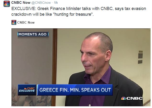 Βαρουφάκης: Σαν το κυνήγι του θησαυρού τα έσοδα από τη φοροδιαφυγή – ΒΙΝΤΕΟ