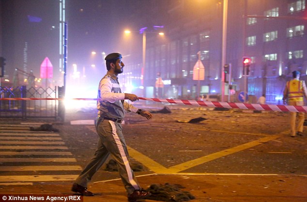 Emergency: A resident of the Marina Torch, Steve Short, 53, of Liverpool, praised the work of firefighters who arrived quickly