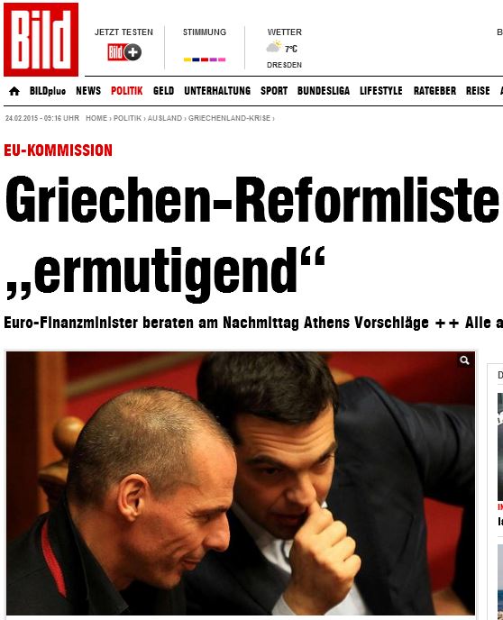 Bild: Ενθαρρυντική η λίστα των μεταρρυθμίσεων