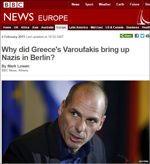 BBC: Γιατί ο Βαρουφάκης έκανε αναφορά στους Ναζί στο Βερολίνο – ΦΩΤΟ