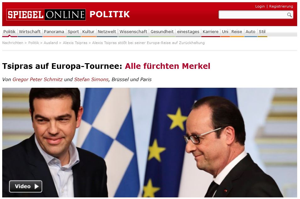 Spiegel: Όλοι φοβούνται την Μέρκελ
