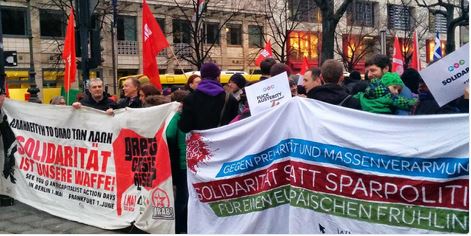 Βερολίνο – Συγκέντρωση αλληλεγγύης στην Ελλάδα – ΦΩΤΟ