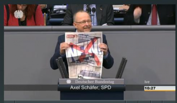“Χ” στο πρωτοσέλιδο της Bild από τον Σέφερ του SPD