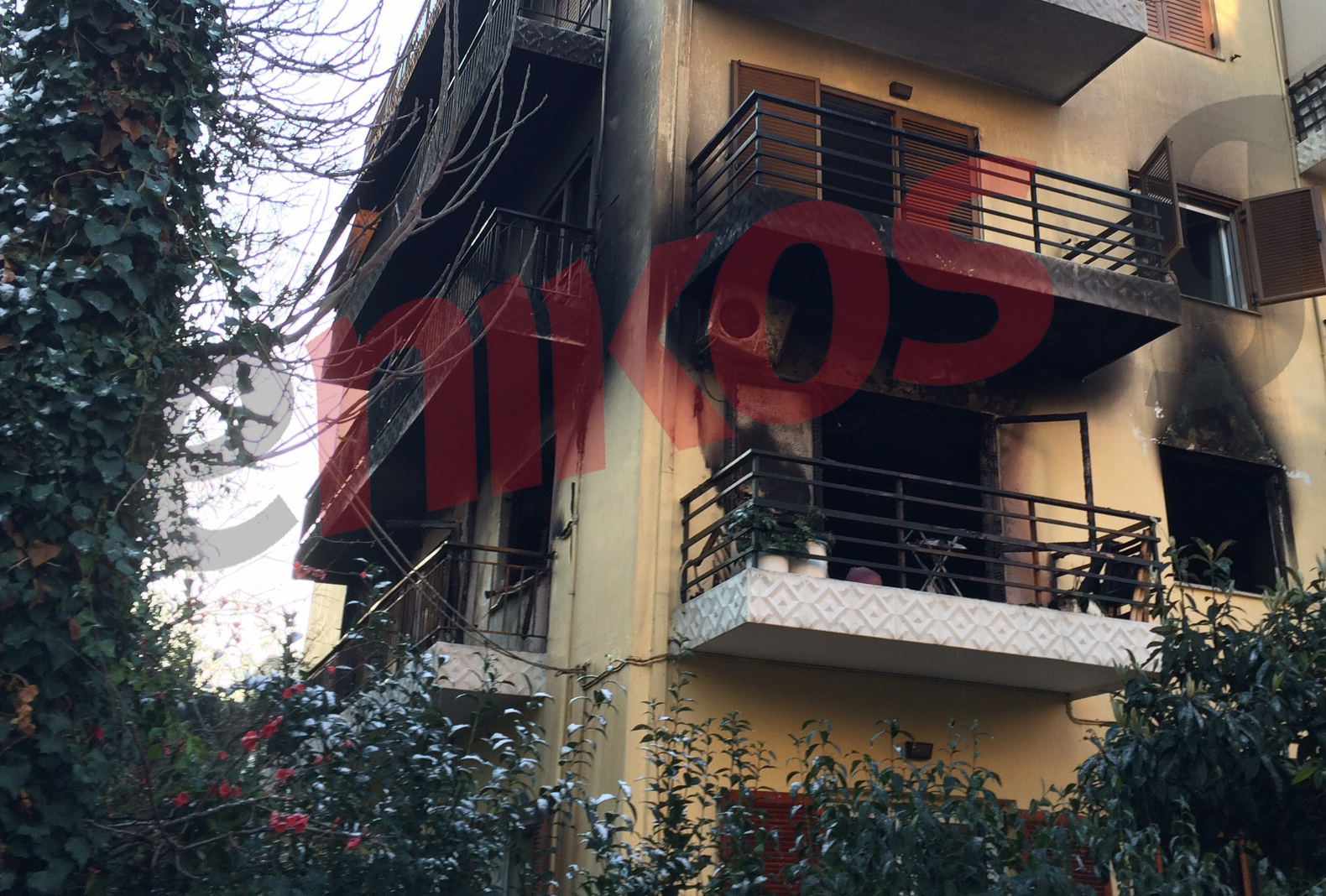 Αποκαΐδια το διαμέρισμα της Παύλου Μελά – ΦΩΤΟ