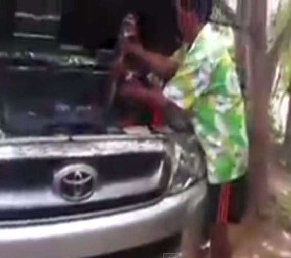 Ένα τεράστιο φίδι στη μηχανή του αυτοκινήτου – ΒΙΝΤΕΟ