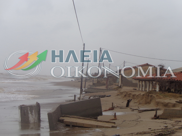 ΗΛΕΙΑ: Βγήκε η θάλασσα στη στεριά – ΦΩΤΟ – ΒΙΝΤΕΟ
