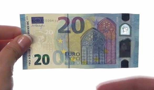 Αυτό είναι το νέο χαρτονόμισμα των 20 ευρώ – ΒΙΝΤΕΟ