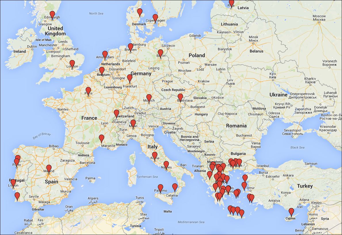 Όλες οι διαδηλώσεις υπέρ της Ελλάδας στον παγκόσμιο χάρτη της Google – ΦΩΤΟ