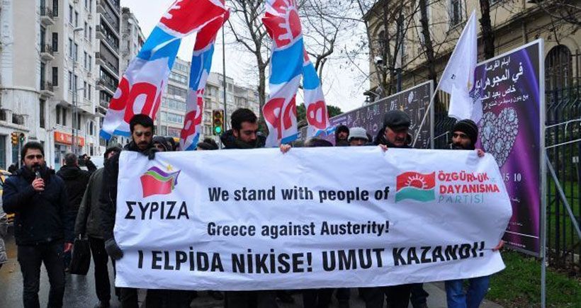 Διαδήλωση υπέρ του ΣΥΡΙΖΑ στην Τουρκία – ΦΩΤΟ