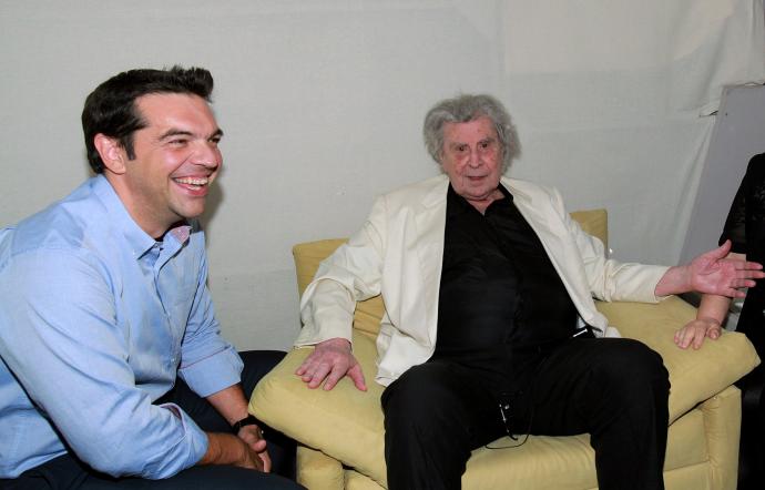 Συνάντηση Αλέξη Τσίπρα – Μίκη Θεοδωράκη