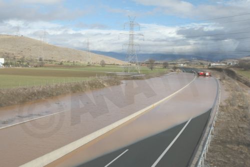 Πλημμύρισε η Εγνατία Οδός – ΦΩΤΟ