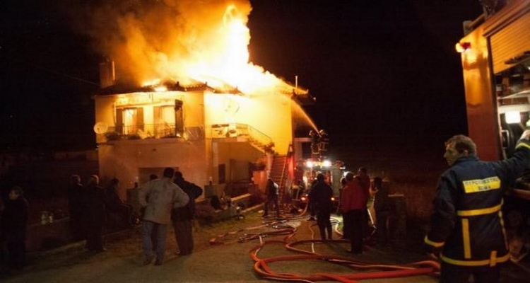 Κάηκε ολοσχερώς οικία στη Λήμνο – ΒΙΝΤΕΟ-ΦΩΤΟ