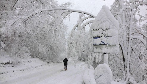 Κύμα ψύχους σαρώνει τη βόρεια Ισπανία