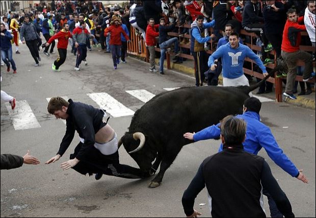 Φονική επίθεση ταύρου σε περαστικό – ΦΩΤΟ