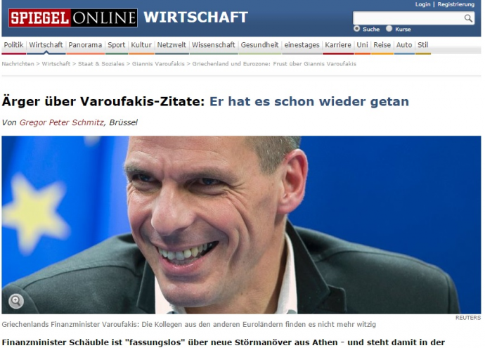 Spiegel: Ο Βαρουφάκης είχε προειδοποιηθεί να προσέχει τις δηλώσεις του