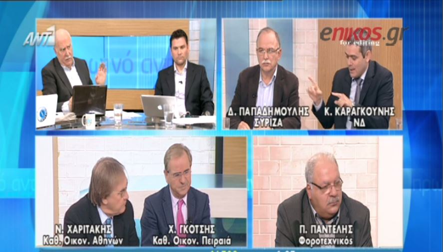 Καραγκούνης: Είστε 70% ΝΔ – Παπαδημούλης:Είστε αδιόρθωτοι – ΒΙΝΤΕΟ