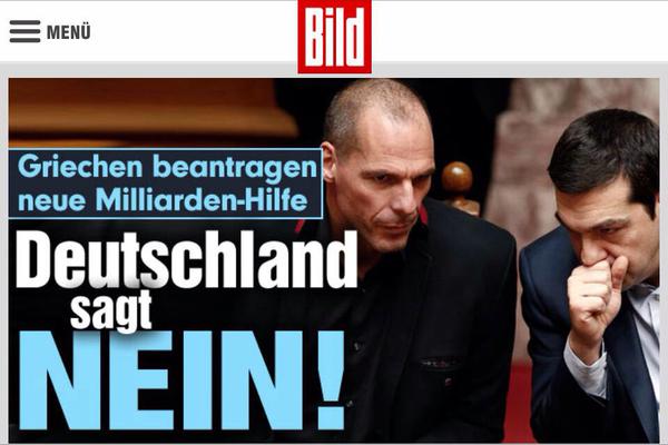 Bild: Η Γερμανία λέει “Όχι”