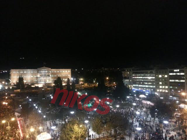 Έτσι φαίνεται από ψηλά η συγκέντρωση στο Σύνταγμα – ΦΩΤΟ