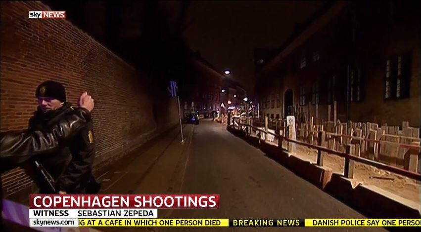 Live εικόνα από την ένοπλη επίθεση στην Κοπεγχάγη