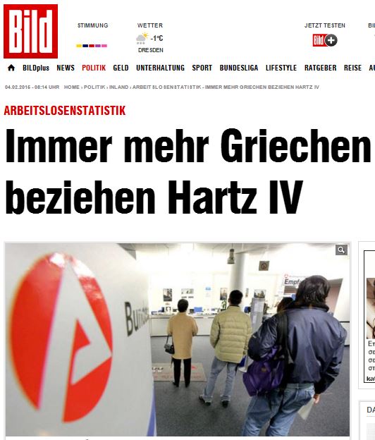 Bild: Αυξάνονται οι Έλληνες μετανάστες στη Γερμανία