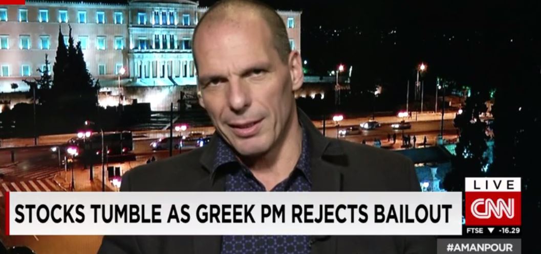 Βαρουφάκης: Η Ελλάδα είναι σαν μία άρρωστη αγελάδα
