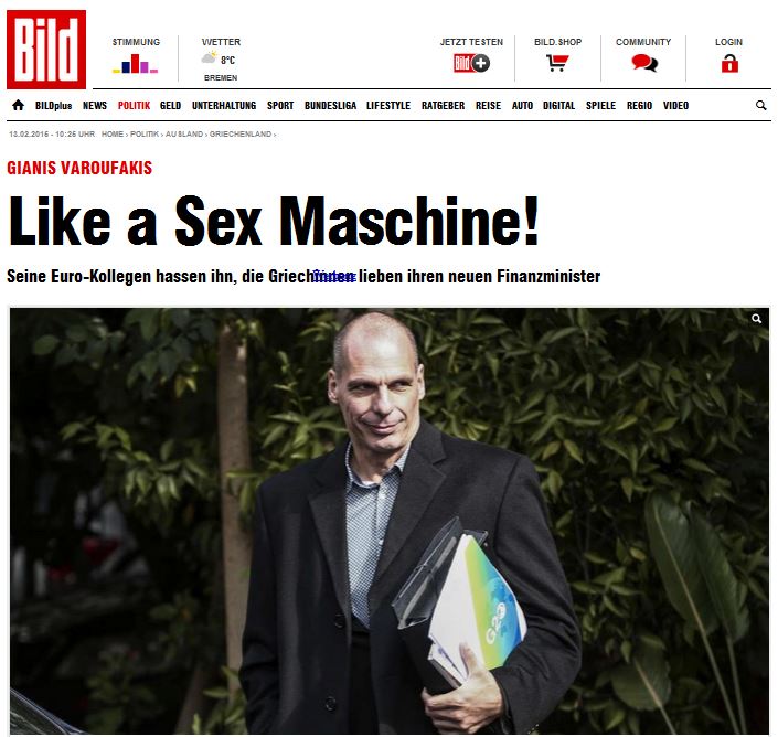 Η Bild για το “σεξ απίλ” του Βαρουφάκη