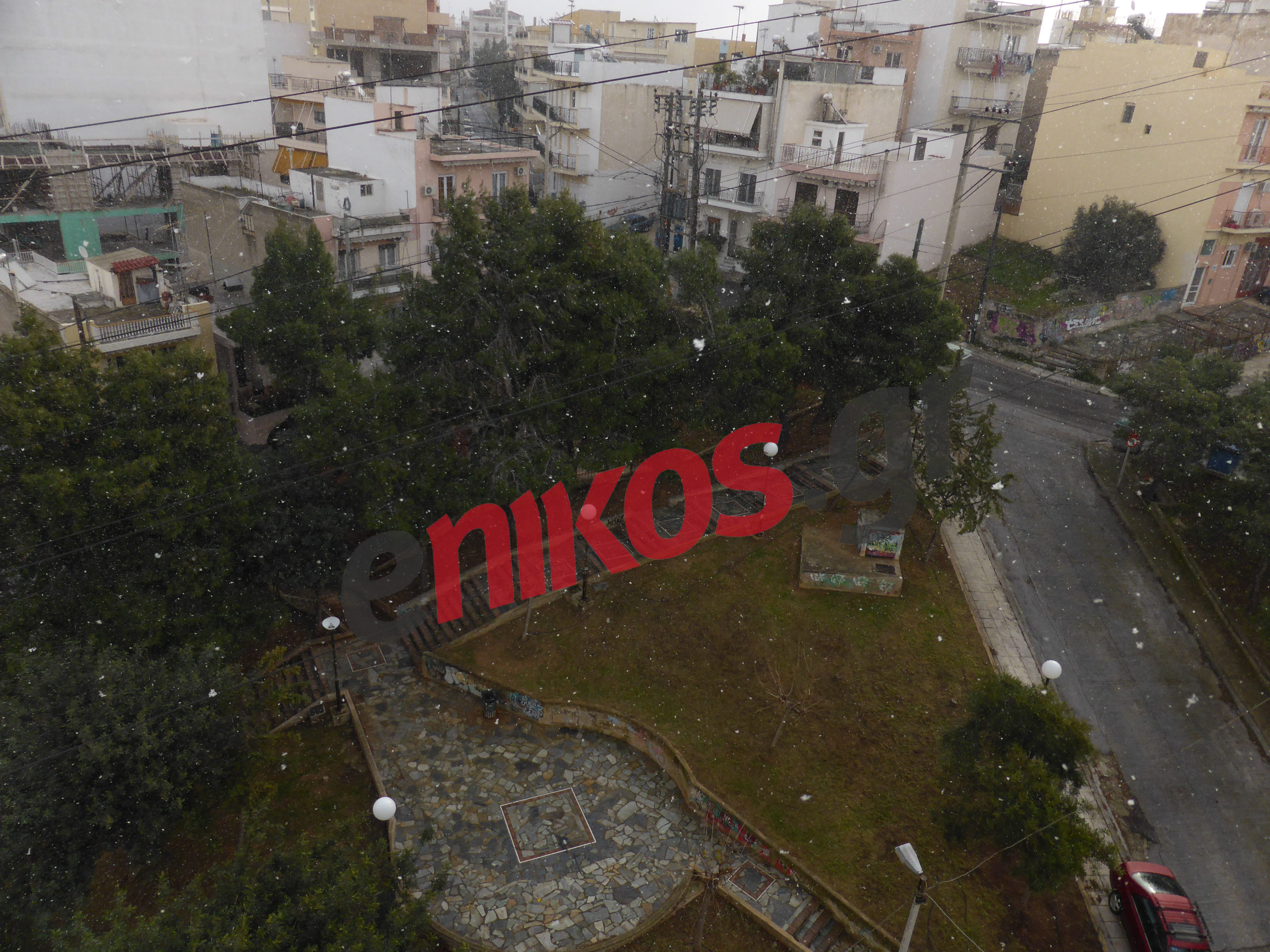 Χιόνι στο Κερατσίνι – ΦΩΤΟ αναγνώστη