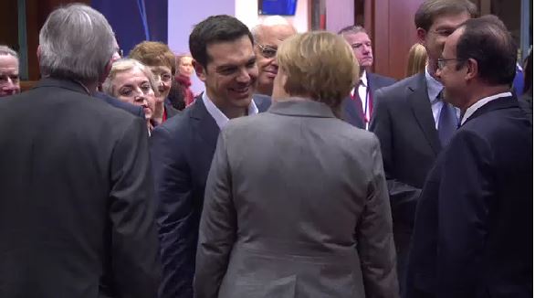 Το πρώτο τετ-α-τετ Τσίπρα – Μέρκελ – ΦΩΤΟ