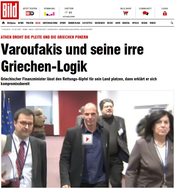 Bild: Ο Βαρουφάκης και η τρελή ελληνική λογική του