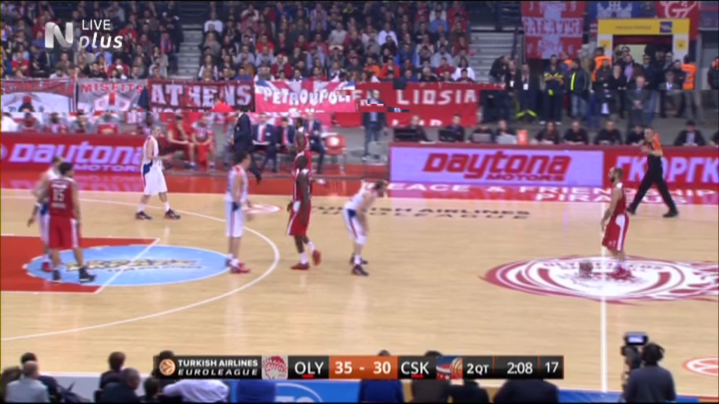 Ολυμπιακός – ΤΣΣΚΑ Μόσχας 43-37 (ΗΜ.)