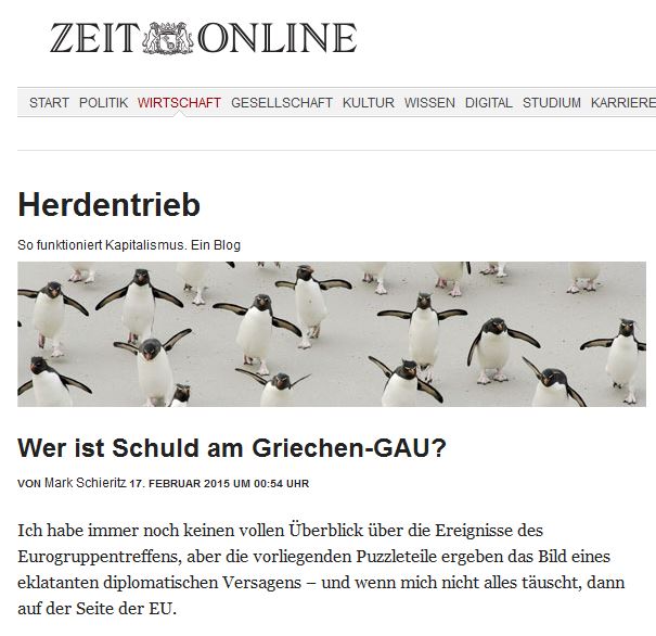 Die Zeit: Πρόγραμμα ενάντια στη θέληση των Ελλήνων